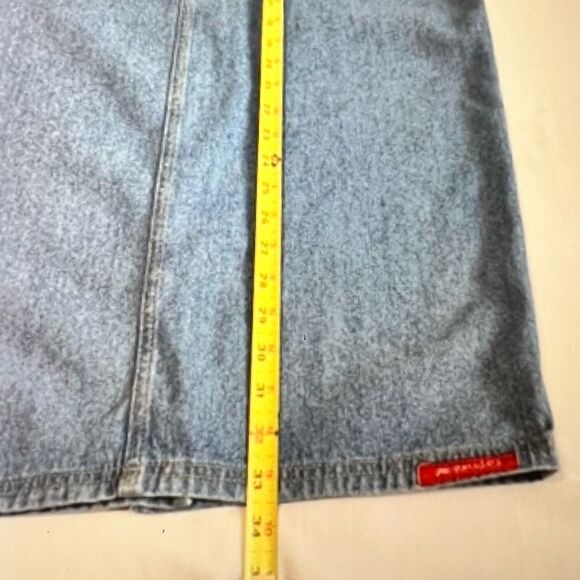 Jean Denim Maxi Skirt No Excuses Femme Fatale Button Down Maxi Skirt Size 13/14 - Picture 13 of 13